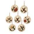 thumbnail image 2 of 6PCS Christmas Ornaments DIY Pearl Diamond Painting Kit, Rhinestone Art, Hemp Rope Included, Holiday Tree Decor, 6 Festive Designs, Pendant Style, 2 of 9