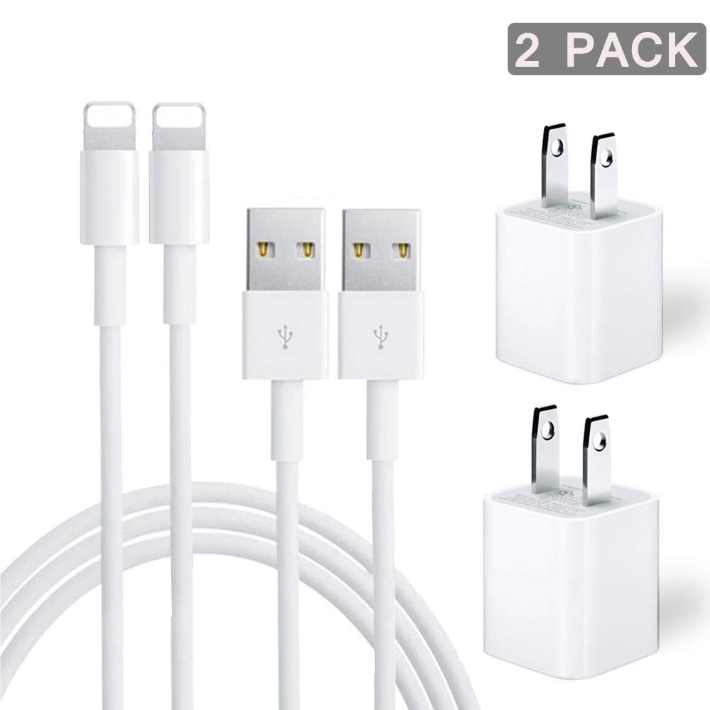 iPhone Charger,Bkayp 2Pack 6ft Apple MFi Certified Lightning Cable Data Sync Charging Cords with 2Pack USB Wall Charger Travel Plug Adapter Compatible iPhone 12 Pro/11 Pro/Xs/XR/X/8/8Plus and More 