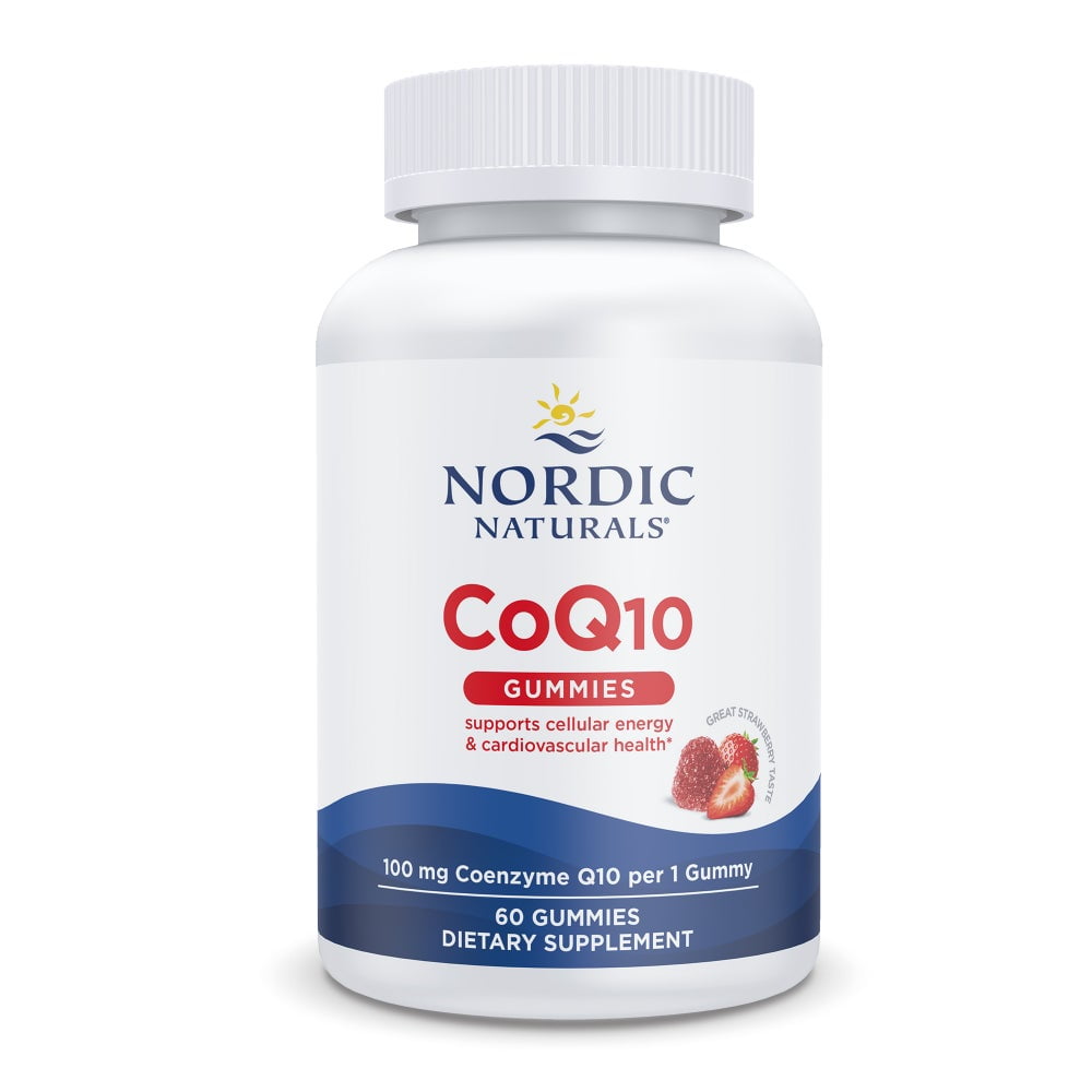 Nordic Naturals CoQ10 Gummies, 100 Mg, Great Taste, Non-GMO, Vegan, 60 Ct