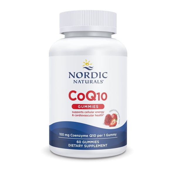 Nordic Naturals CoQ10 Gummies, 100 Mg, Great Taste, Non-GMO, Vegan, 60 Ct