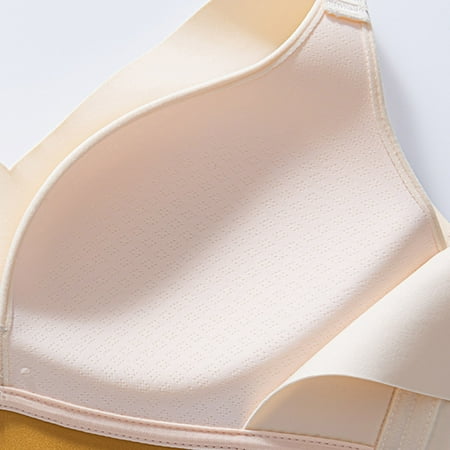 

PEASKJP Plus Size Bras for Women Lightweight Cushioned Underwire Lightly Lined Full Coverage T-Shirt Bra Women s Lingerie Pink 34