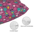 thumbnail image 3 of Pofeuu Summer Flamingo Print Polyester Microfiber Plush Pillowcases, Super Soft and Cozy Pillow Case Covers with Envelop Closure（Pillow core not included）-14"x20", 3 of 6