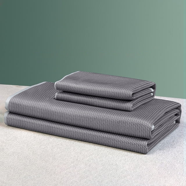 Cooling Summer Sleeping Mat | Foldable Rattan Mattress Pad for Hot Weather | Breathable Bed Topper for Home, Dorm, or Camping | 2-Piece Set with Pillowcase | Sizes Available