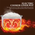 thumbnail image 4 of Cabilock Rice Container 3L Household Rice Cooker Inner Pot Replacement Insert Liner Non- Stick Rice Electric Cooker Pot Accessories Electric Cooker Accessory Stainless Steel Cookware, 4 of 5