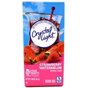 4 12-Quart Boxes Crystal Light Strawberry Watermelon Drink Mix