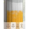 thumbnail image 6 of Abstract Graffiti Sheer Curtains 84 Inches Long 2 Panels Grey Yellow Cube Oil Painting Style Light Filtering Semi Sheer Window Curtains Drapes for Bedroom Living Room 52"x84", 6 of 7