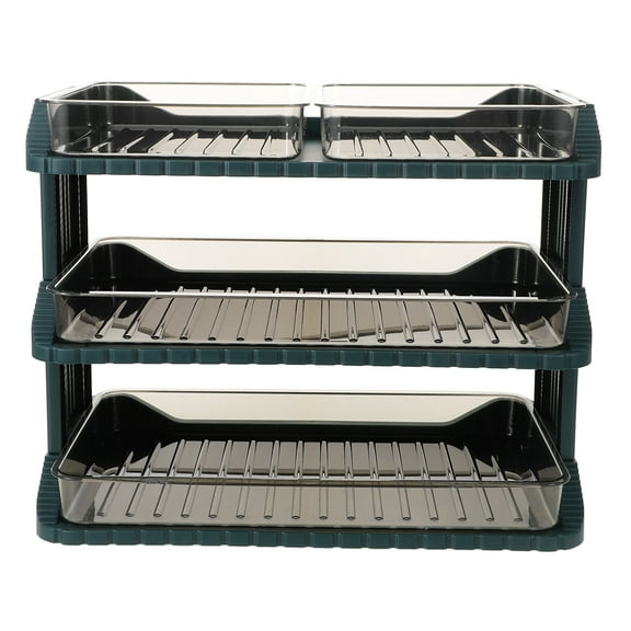 WHAMVOX Dishes Drying Rack Drainers Multi-layer Storage Tray