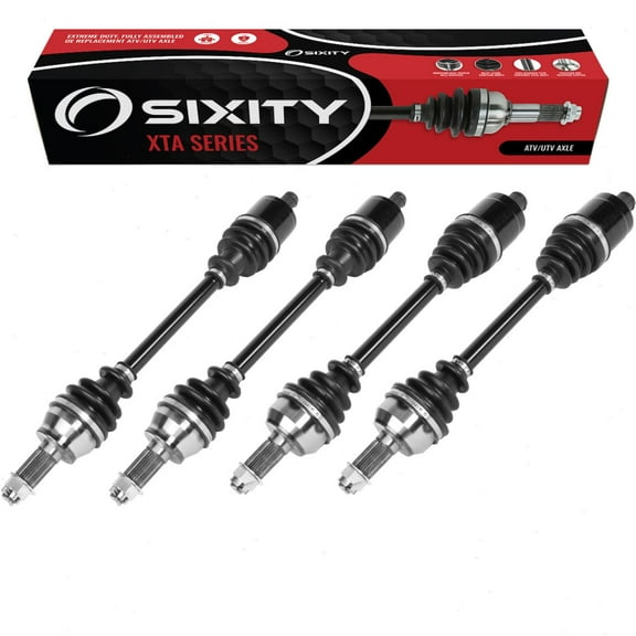 4 pc Sixity XTA Front Rear Left Right Axles compatible with Polaris RZR 900 EPS Trail Fox Edition LE XC Premium 2015-2020