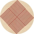 thumbnail image 1 of Ahgly Company Machine Washable Indoor Round Transitional Bright Orange Area Rugs, 4' Round, 1 of 7