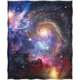 thumbnail image 2 of Galaxy Blanket Soft Warm Universe Colorful Print Throw Blanket for Kids Adults Gift 60"x80", 2 of 6