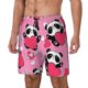 thumbnail image 1 of Fotbe Panda Heart Valentine Pink Traje de Baño para Hombre – Shorts de Natación de Secado Rápido con Forro y Bolsillos-X-Large, 1 of 6