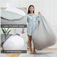 Willstar Bean Bag Inner Liner Without Filler Easy Cleaning Bean Bag