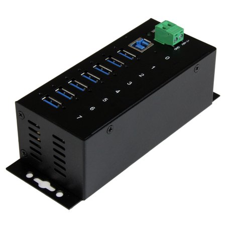UPC: 0065030860352 | StarTech.com 7-Port USB 3.0 Hub – 5Gbps – Metal Industrial USB-A Hub with ESD Protection & 350W Surge Protection – Din Rail  Wall or Desk Mountable – TAA Compliant USB Expander Hub
