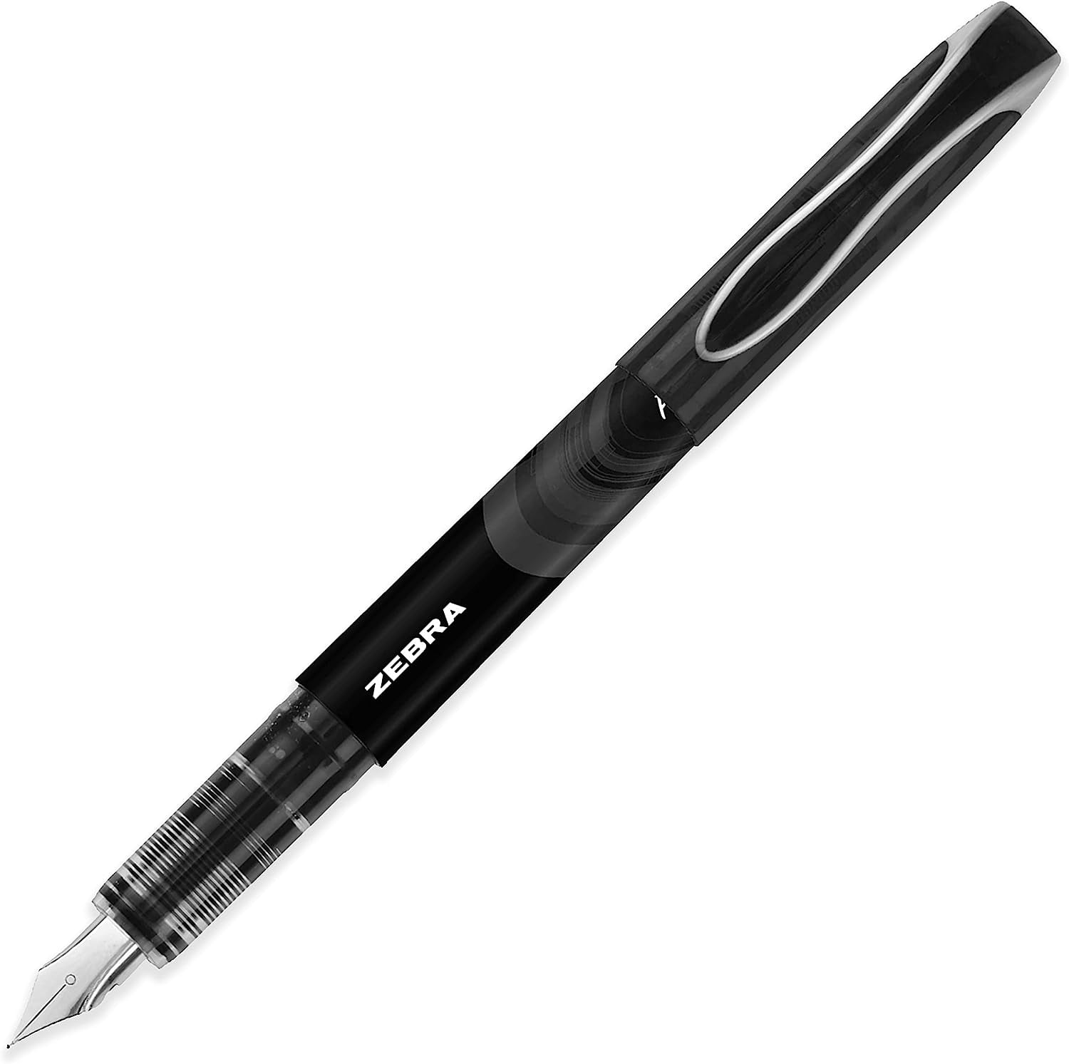 Zebra Fuente - Disposable Fountain Pen - Black, Green, Light Blue, Blue, Violet, Pink, Red Ink - 2 of Each - Pack of 14