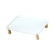 thumbnail image 4 of Soporte elevado para comedero de mascotas, soporte para cuenco de gato para comedero automático de mascotas, suministros para mascotas Blanco 37x265x8cm, 4 of 9