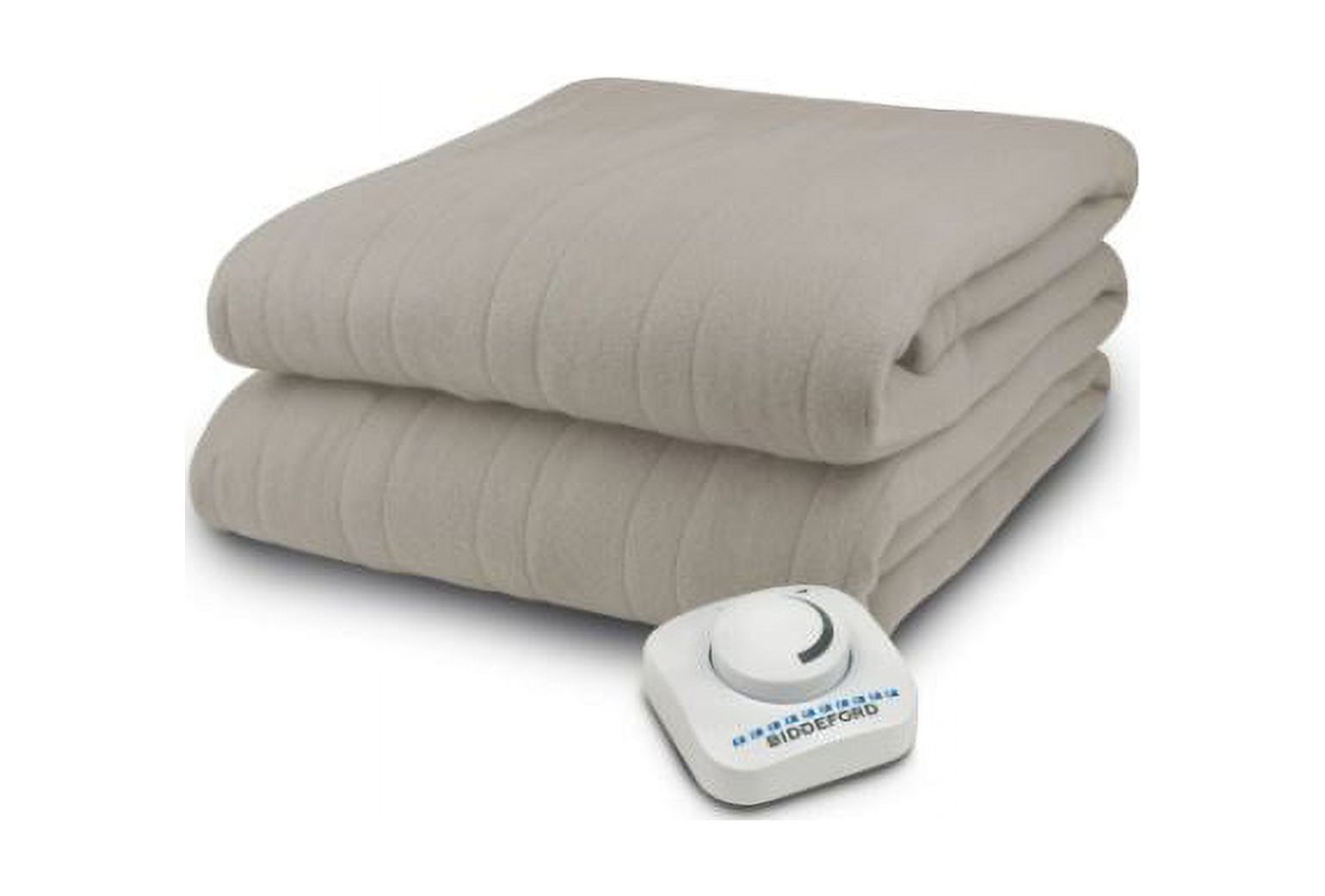 Biddeford Heated Blanket with Electric Analog Controller, Linen Twin