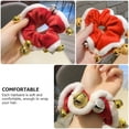 thumbnail image 3 of PENIKOKO Red Fabric Hair Tie for Women, Stylish Holiday Hairband Accessory, Comfortable and Hairband, 3 of 7