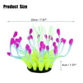 thumbnail image 2 of Soft Silicone Glowing Aquarium Simulation Coral 4cm Height Aquatic Artificial Coral Yellow, 2 of 7