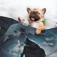 thumbnail image 3 of Pofeuu Moon Wolf Warrior Print Puppy Blanket,Dog Blankets,Pet Blanket Cozy Cat Blankets for Indoor Cats, Fuzzy Pet Blanket for Kitten Doggy Dog Blankets-Small, 3 of 8