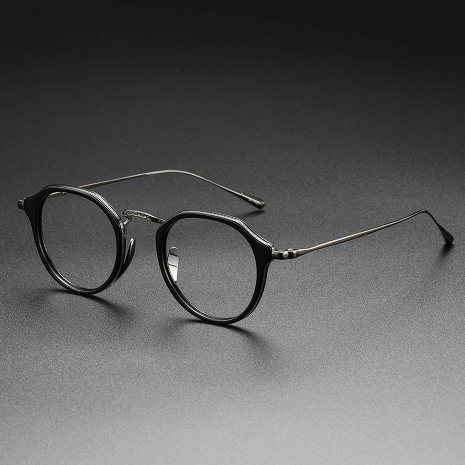 Vintage Pure Titanium Glasses Frames Oval Oversized Round Eyeglasses ...