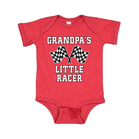 

Inktastic Grandpa Little Racer Car Racing Gift Baby Boy Bodysuit