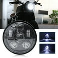 thumbnail image 3 of 5-3/4'' 5.75 inch Motorcycle LED Headlight with High Low Beam White Light 5.75 inch Round Light, 3 of 8