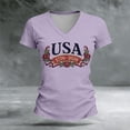 thumbnail image 2 of Women's Tops T-Shirts Graphic Print Loose Crewneck Casual Boho Shirts, 2 of 5