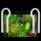 thumbnail image 3 of Tubo de entrada de agua de vidrio en forma de R para acuario, tubo de salida de agua de primera calidad para pecera (13 cm), 3 of 7