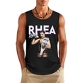 thumbnail image 1 of Rhea Ripley Mens Hawaiian Sleeveless Shirts Graphic Cool Tees Shirts Summer Tank Tops for Men Cotton T-Shirt, 1 of 5