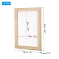 thumbnail image 2 of Unique Bargains 9.8'x7.5' A5 Wooden Paper Making Screen Papermaking Frame Mould, Natural Color 4 Pack, 2 of 5