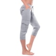 thumbnail image 2 of Linen Pants Women Elastic High Waisted Straight Leg Lace Hem Pants Casual Slacks Summer Beach Vacation Trousers with Pockets, 2 of 8