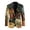Autumn Harvest Still Life, variant on Single Breasted Suit Jacket, Sunflower Fall Bounty Polyester Lightweight Formal Suit Jacket for Casual Business