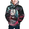 thumbnail image 4 of Joker Harley Quinn Youth Sweatshirt Hoodies Pullover 3D Print Novelty Hooded Hoody Clothes For Boys Girls Teen Clothing, 4 of 7