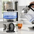 thumbnail image 6 of OVENTE Electric Kettle, 1.8L Glass Tea Kettle & Stainless Steel BPA-Free Cordless Electric Kettle, 1500W Fast Boil Electric Pot with Easy-Fill Lid, Auto Shut-Off & Boil Dry Protection, Silver KG751S, 6 of 9