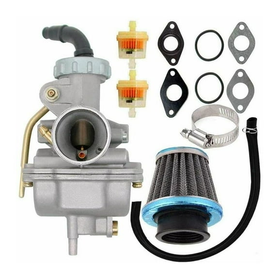 PZ20 Carburetor for 50cc 70cc 90cc 110cc 125cc 4 Stroke Engine ATV UTV Honda CRF50F CRF80F XR50R with Air Fuel Filter