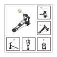 thumbnail image 2 of Drum Set Single-Step Jazz Drum Pedal Bottom Drum Practice Step Hammer Double-Chain Step Hammer Percussion Instrument, 2 of 5