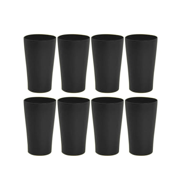 Vaso de paja con diseño de luz, juego de ocho vasos indestructibles para beber, reutilizable, para cocina, fiestas familiares y exteriores.