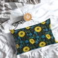 thumbnail image 6 of Kdxio Cotton Pillow Cases 20"x30" Pillowcases,Soft and Breathable Bedroom Pillow Cases-Sunflowers And Blue Flower, 6 of 8