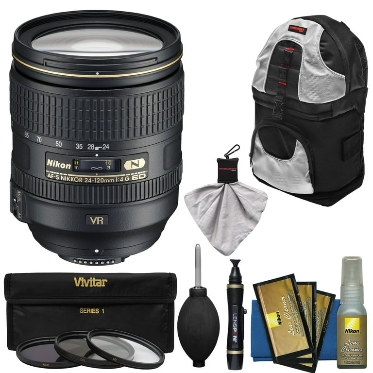 Nikon 24-120mm f/4 G VR AF-S ED Zoom-Nikkor Lens with Sling