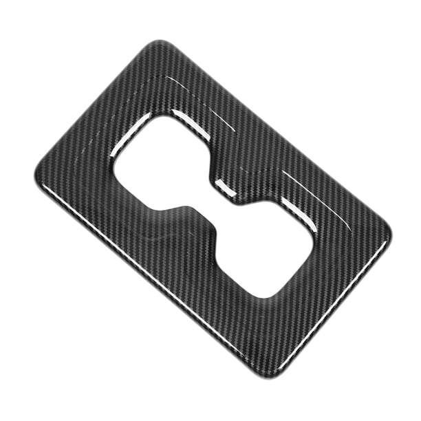 Cubierta Del Marco Del Portavasos Del Reposabrazos Trasero Del Coche, Ajuste De La Decoración Del Panel De La Taza Del Agua Del Asiento Trasero Del Patrón De Fibra De Carbono Para Outlander 2023