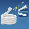 thumbnail image 1 of Washing Machine Water Pipe Hose Faucet Pipe Air Conditioning Drain Pipe Faucet Extension Connector Hose For Bathroom Kitchen 2m, 1 of 7