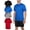 Black/Royal/Grey/Red, variant on iXtreme Mens Athletic Shirts - 4 Pack Short Sleeve Dry Fit Sports Workout Shirts for Men