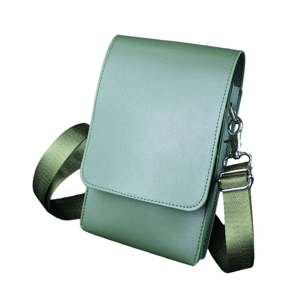 Bolsa para tijeras de peluquería compacta, resistente y práctica. Verde