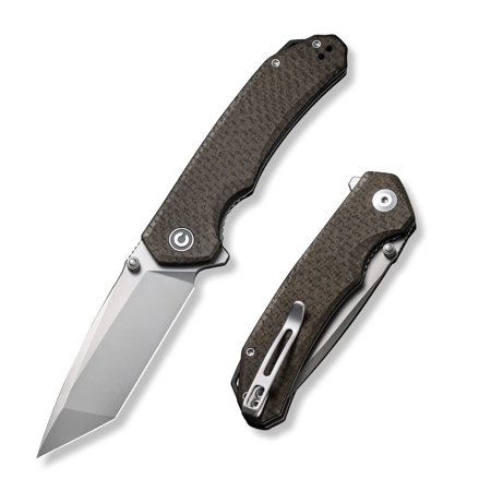 CIVIVI Brazen Pocket Knife 3.5-Inch Folding Knife Tanto D2 Blade C2023F