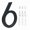 6, variant on Aliuminum 142Mm Floating Exterior House Numbers 3D 0-9 Black Digital House Modern Number Signs For Street Apartment Address