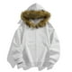 thumbnail image 1 of pstuiky Camisas de manga larga de invierno para hombre, Chaqueta tipo cárdigan con cremallera y capucha de manga larga de color liso para hombre Tops de hombre m, 1 of 5