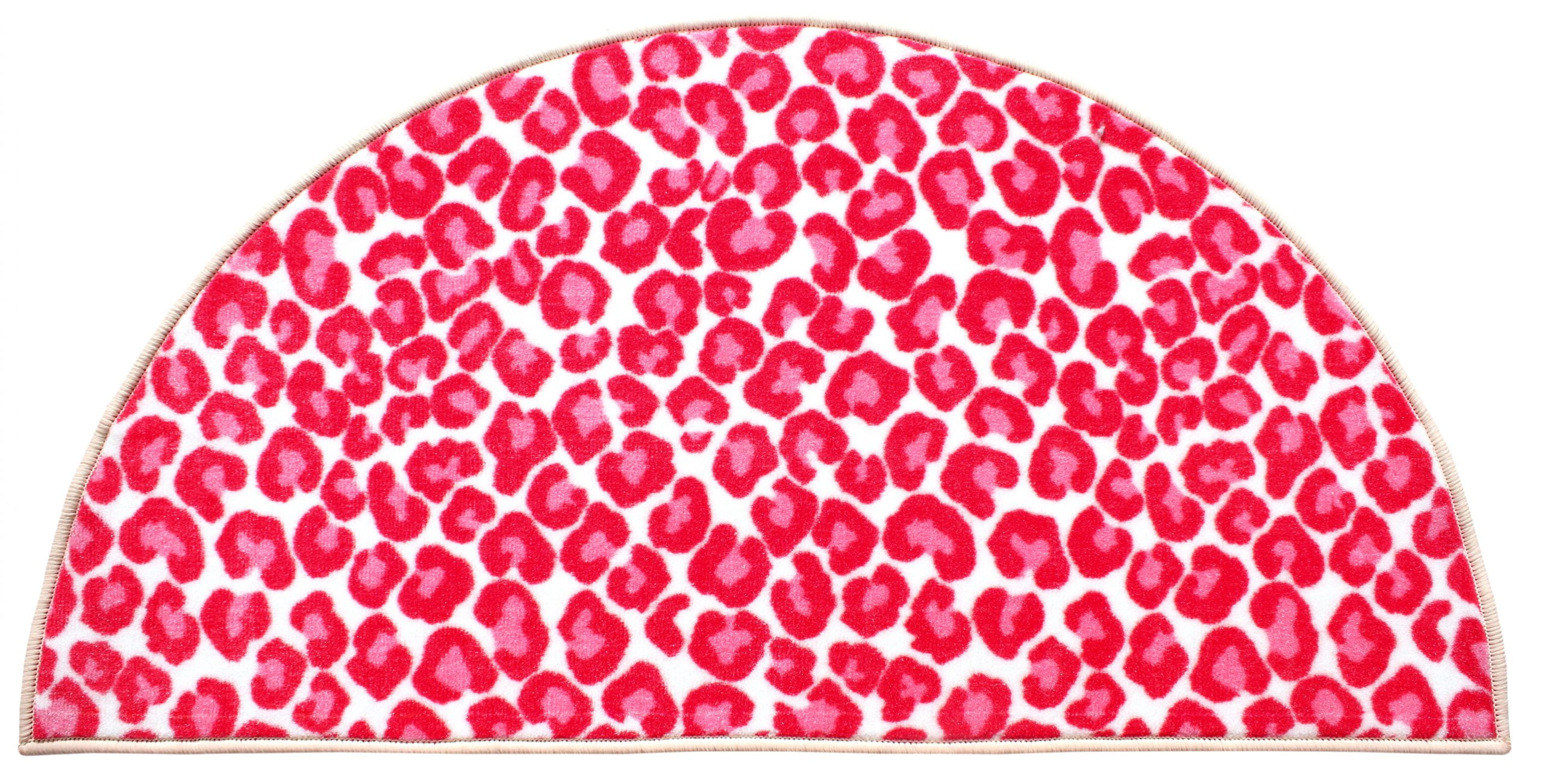 Furnish My Place Animal Print Rug 72" x 144" Half Round, Cheetah Hang