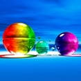 thumbnail image 3 of Hillert, Peter 15x15 Black Modern Framed Museum Art Print Titled - Rainbowl I, 3 of 5
