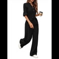 thumbnail image 3 of de Mujer de Larga con Cuello en V, Elegantes, Informales, de Pierna , para Otoño 2025. Negro L, 3 of 10