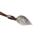 thumbnail image 3 of lionlar Statement Necklace Leather Rope with Alloy Carved Pendant, 3 of 4